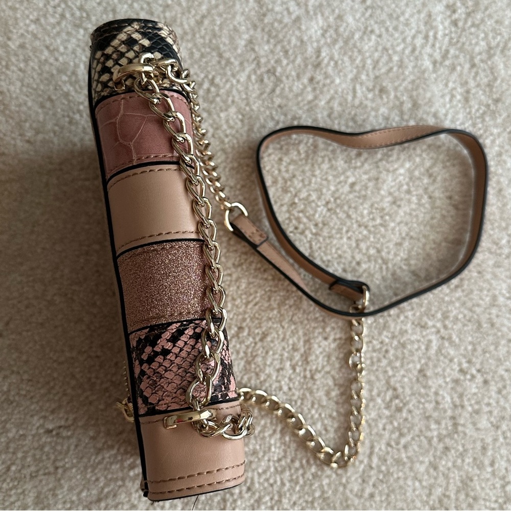 ALDO pink snakeskin clutch purse - Picture 2 of 7